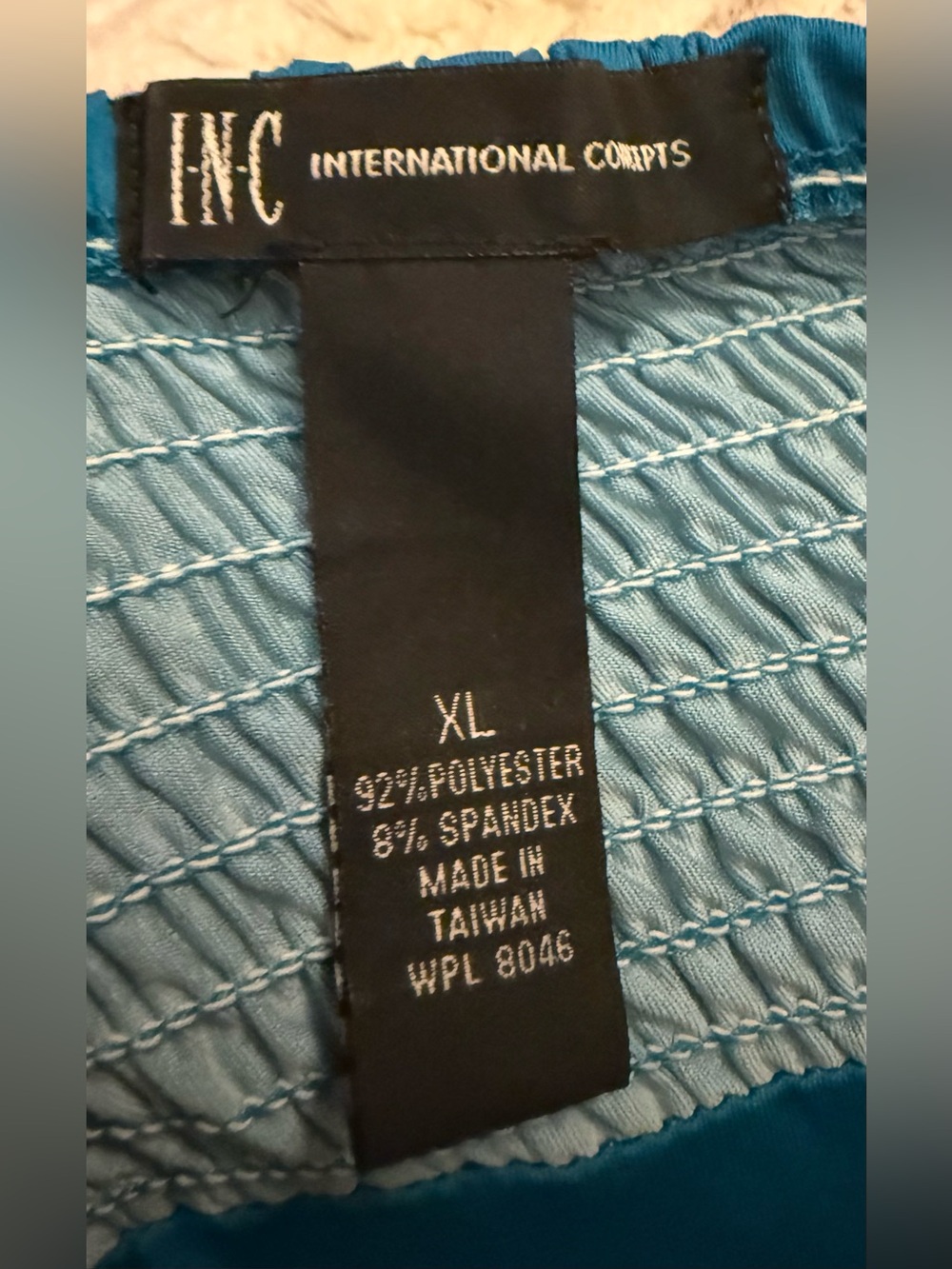 Vintage Y2K INC Teal Paisley Whimsigoth Boho Empire Waist Stretch Maxi Dress XL - Picture 4 of 4